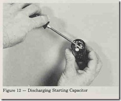 Discharging Starting Capacitor