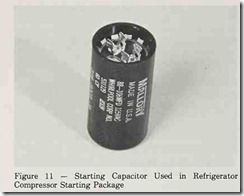 Starting Capacitor Used in Refrigerator Compressor Starting Package