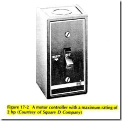 Figure 17 2 A motor controller with a maximum rating of 2 hp (Courtesy of Square D Company)