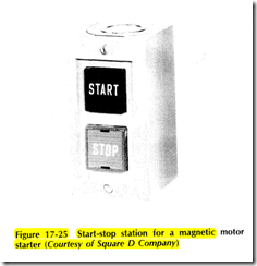 Figure 17-25 Start-stop station for a magnetic motor