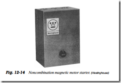 Fig. 12-14 Noncombination magnetic motor starter. (Westinghouse)