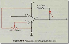 FIGURE 11-11 Adjustable inverting level detector