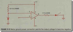 FIGURE 11-13 Below ground power connection permits the output voltage to become negative