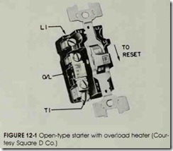 FIGURE 12-1 Open-type starter with overload heater