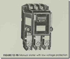 FIGURE 12-9B Manual starter with low-voltage protection
