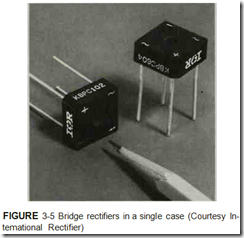 FIGURE 3-5 Bridge rectifiers in a single case
