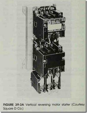 FIGURE 39-3A Vertical reversing motor starter (Courtesy Square D Co.)