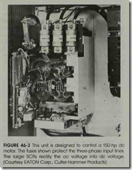 FIGURE 46-3 This unit is designed to control a 150-hp de motor