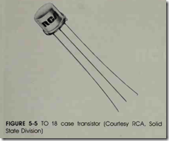 FIGURE  5-5 TO 18 case transistor  (Courtesy  RCA, Solid State Division)