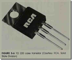 FIGURE 5-6 TO 220 case transistor  (Courtesy RCA, Solid State Division)
