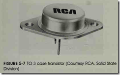 FIGURE 5-7 TO 3 case transistor (Courtesy RCA, Solid State Division)
