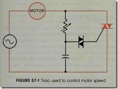 FIGURE 57-1 Triac used to control motor speed