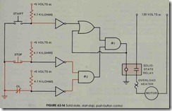 FIGURE 63-14 Solid-state, start-stop, push-button control