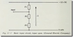 Basic input circuit, input open. (General Electric Company)