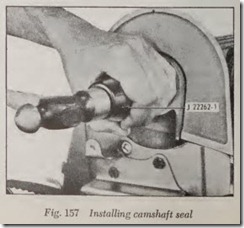 Fig. 157 Installing camshaft seal