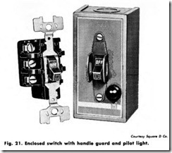 Fig. 21. Enclosed switch with handle guard and pilot light_thumb