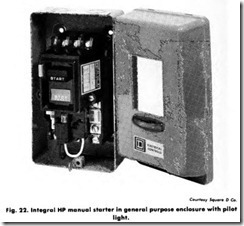 Fig. 22. Integral HP manual starter in general purpose enclosure with pilot_thumb