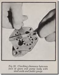 Fig. 23 Checking clearance between