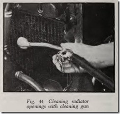 Fig. 44 Cleaning radiator