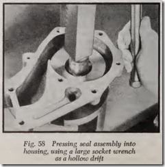 Fig. 58 Pressing seal assembly into