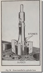 Fig. 76 Hone installed in cylinder bore