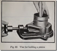 Fig. 93 Vise for holding a piston
