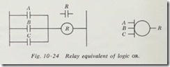 Relay equivalent of logic OR