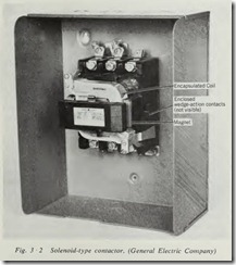 Solenoid-type contactor. (General Electric Company)