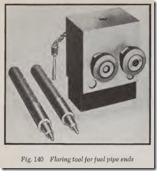 Fig. 140 Flaring tool for fuel pipe ends