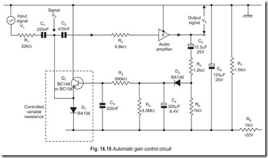 Fig. 16.10 Automatic gain control circuit