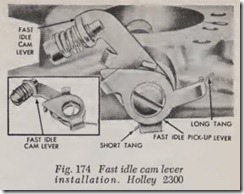 Fig. 174 Fast idle cam lever