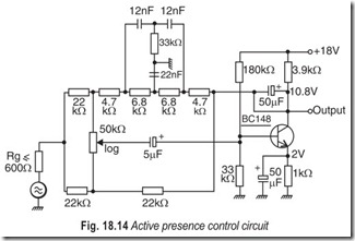 Fig. 18.14 Active presence control circuit