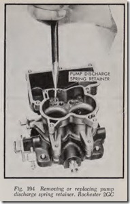 Fig. 194 Removing or replacing pump