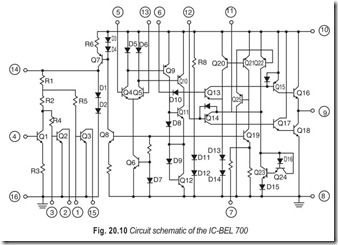Fig. 20.10 Circuit schematic of the IC-BEL 700