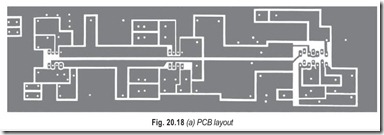 Fig. 20.18 (a) PCB layout