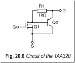 Fig. 20.6 Circuit of the TAA320