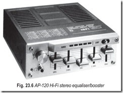 Fig. 23.6 AP-120 Hi-Fi stereo equaliser booster