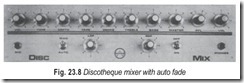 Fig. 23.8 Discotheque mixer with auto fade