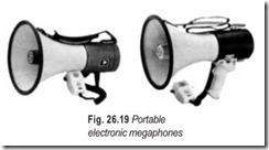 Fig. 26.19 Portable  electronic megaphones
