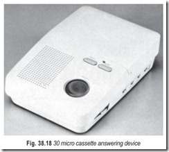 Fig. 38.18 30 micro cassette answering device