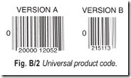 Fig. B 2 Universal product code.