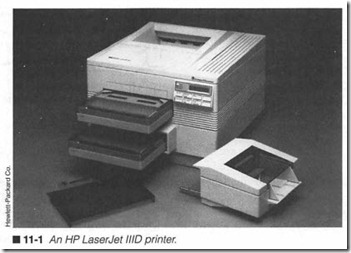 1-1  An HP LaserJet 1110 printer.