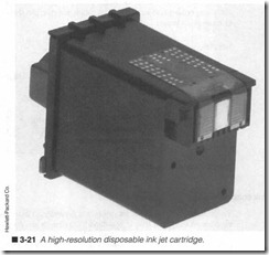 3-21 A high-resolution disposable ink jet cartridge.