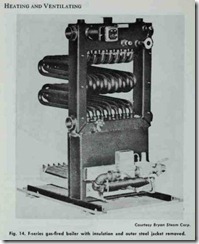 Fig. 14. F-series  gas-fired  boiler  with  insulation  and  outer  steel jacket  removed.