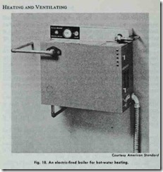 Fig.  18. An electric-fired  boiler for hot-water  heating.