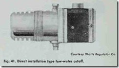 Fig. 41. Direct installation type low-water cutoff.