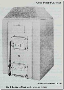 fig. 2. Oneida coal-fired gravity warm-air furnace.